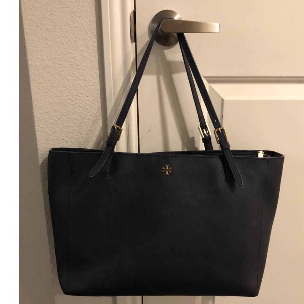 Tory Burch York Tote Large In Navy